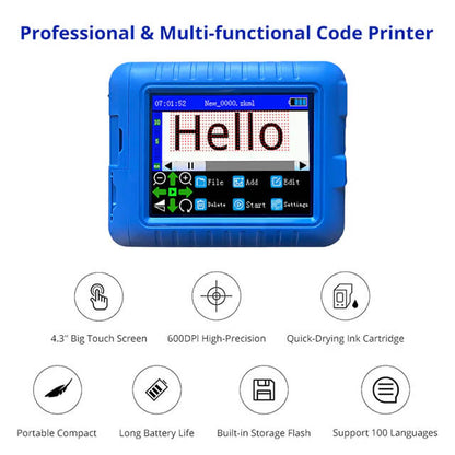 POPFE Mini Screen Inkjet Printer 600DPI