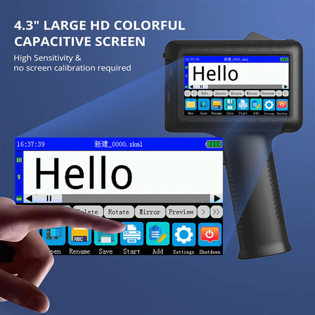 POPFE Handheld Inkjet Production Printer 600DPI