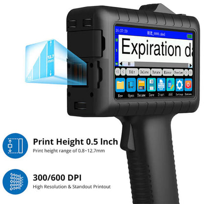 POPFE Handheld Inkjet Production Printer 600DPI