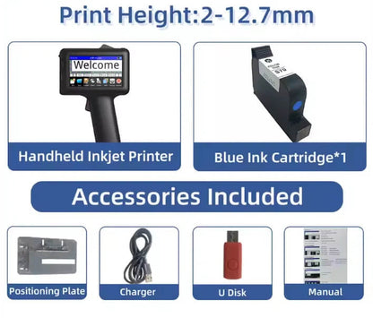 POPFE Handheld Inkjet Production Printer 600DPI