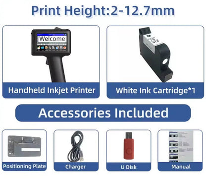 POPFE Handheld Inkjet Production Printer 600DPI