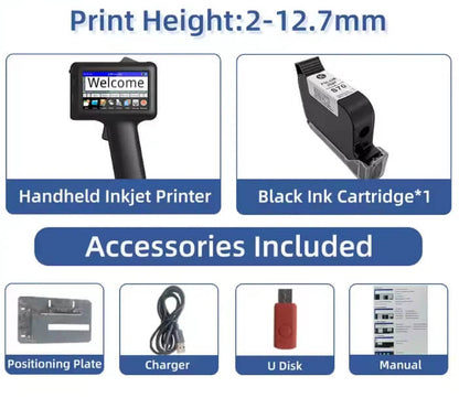POPFE Handheld Inkjet Production Printer 600DPI